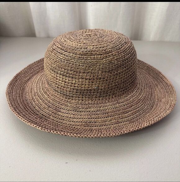 Helen Kaminski 100% Raffia Woven Handmade Hat Size Small Made in Madagascar main image 10
